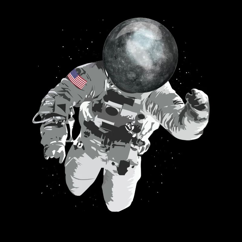 Astronaut universe moon