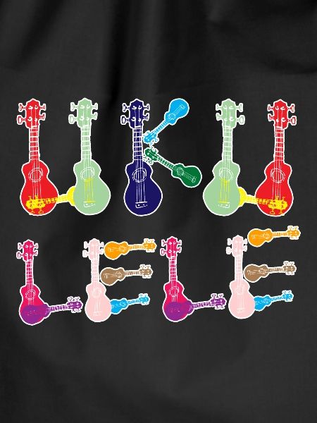 Rainbow ukuleles