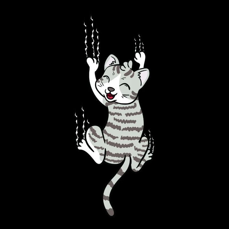 Scratching Cat Scratching Funny Gift