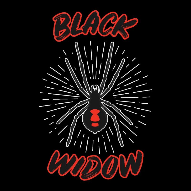 Black Widow Schwarze Witwe Giftige Spinnenart