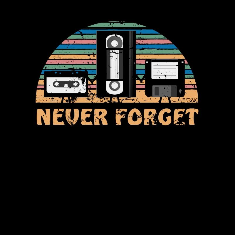 Never Forget Retro Disc Video cassette Gift