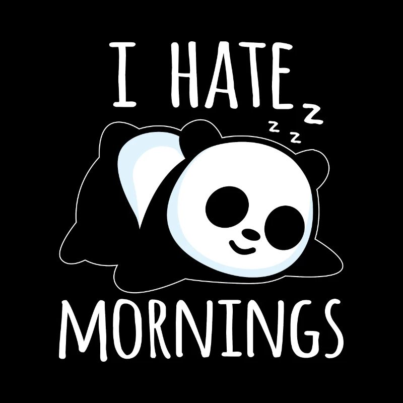 I hate Morning's funny panda bamboo sleepyhead