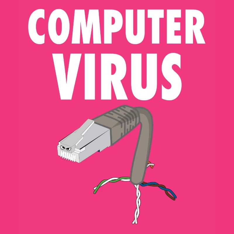 computer virus pc trojan mailware spyware graphic