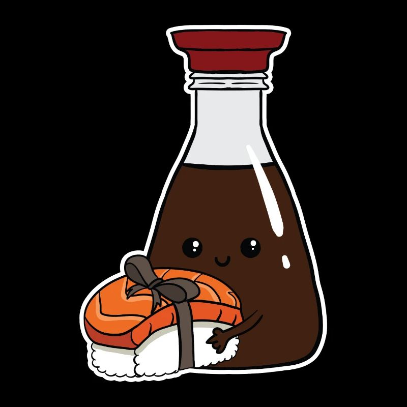 Bouteille De Sauce De Sushi Et De Soja Japon Funny Gift