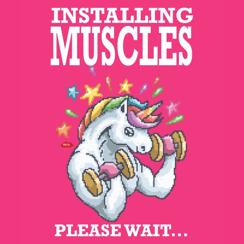 Installing Muscles Rainbow Einhorn Geschenk