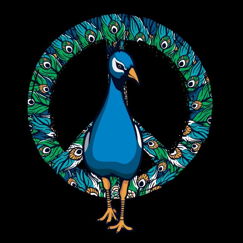 Pfau Friedenszeichen