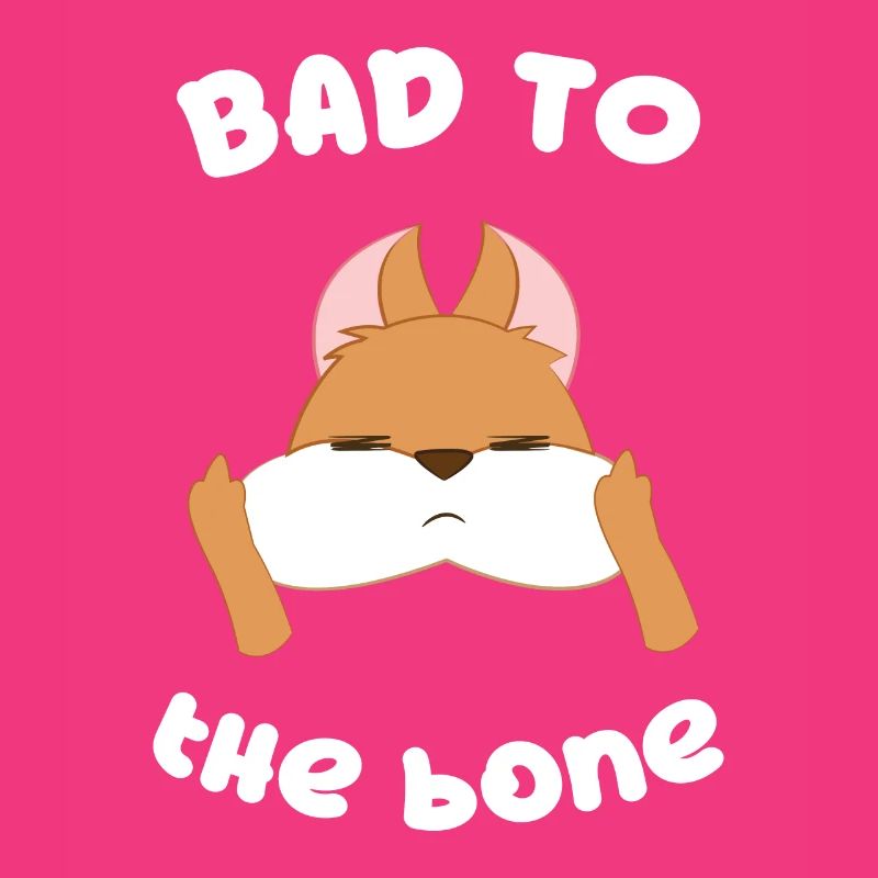 Eichhörnchen - Bad Ass - Eichkätzchen - Geschenk