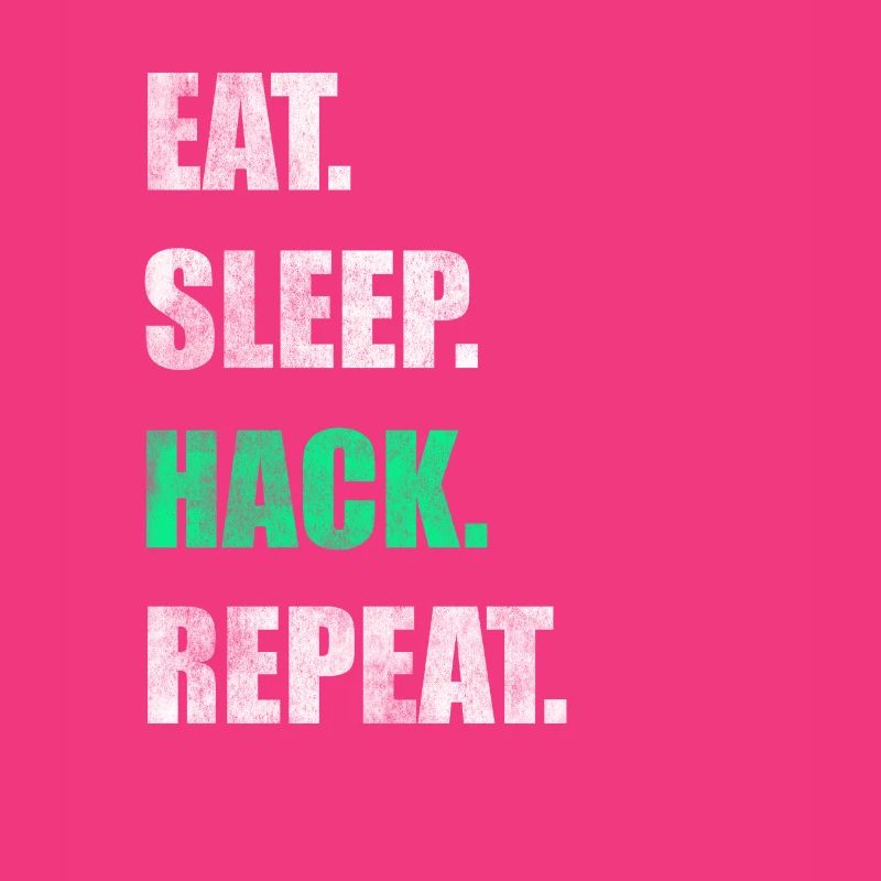 Eat Sleep Hack Repeat Hacker Hacken