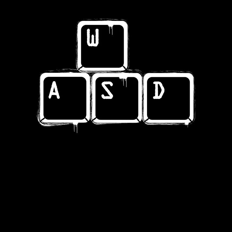 Nerd WASD Keyboard Gamer
