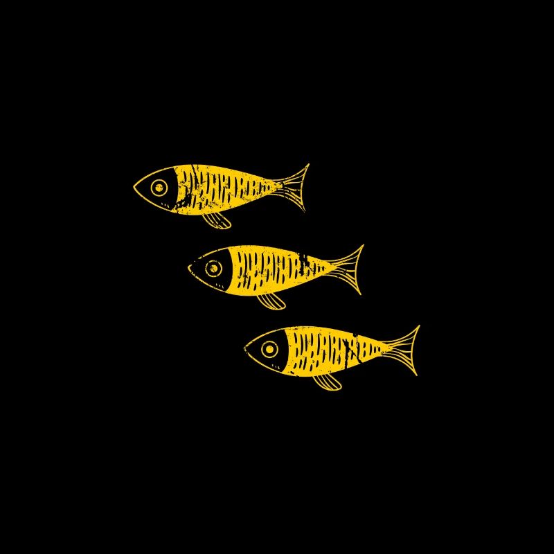 gelber Fisch cooles Geschenk