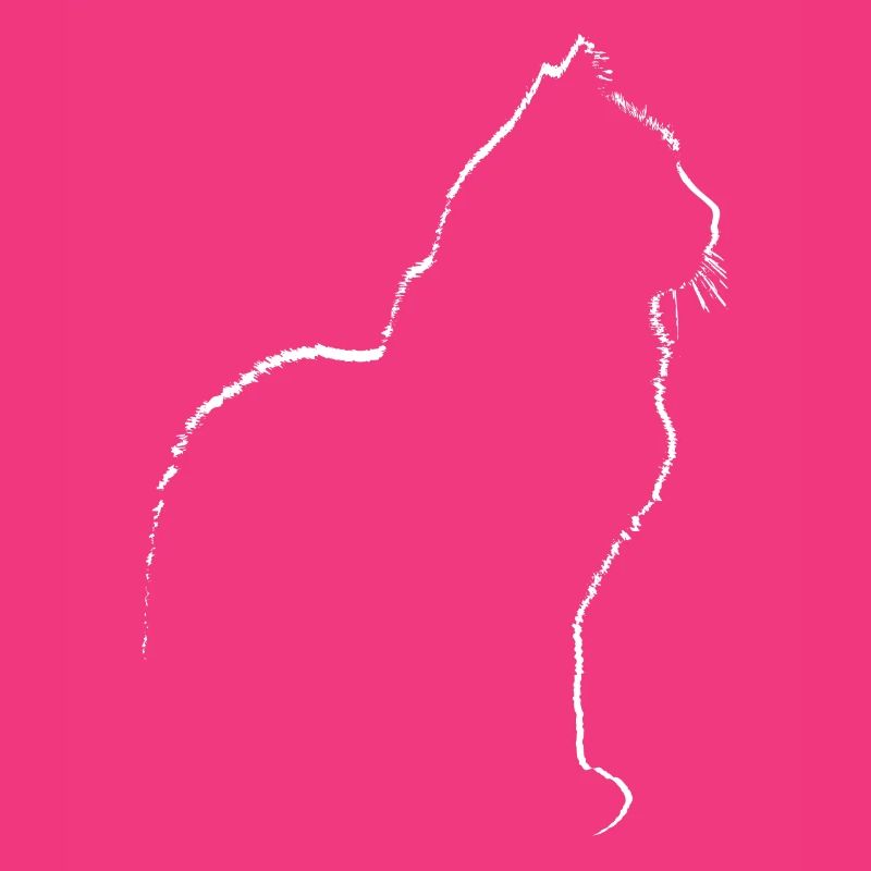 Cadeau graphique de silhouette de chat de chats