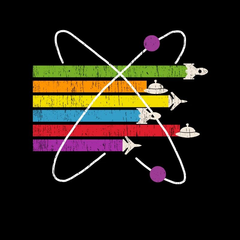 Science Fiction Atom Rainbow