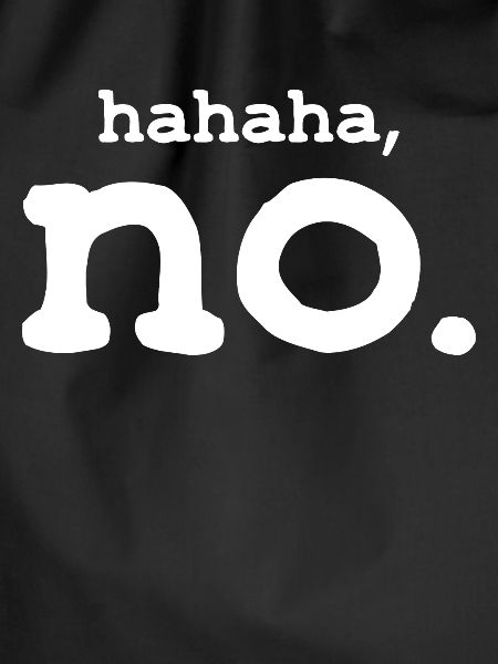 No humor