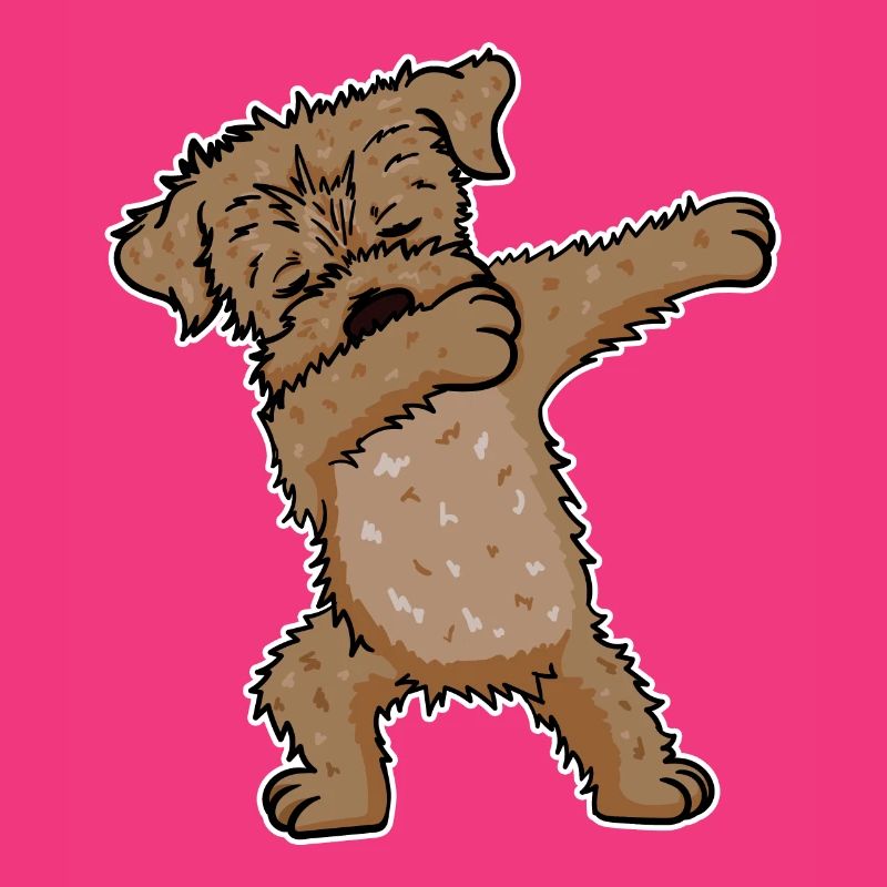 Chiot Border Terrier Dabbing Funny Gift
