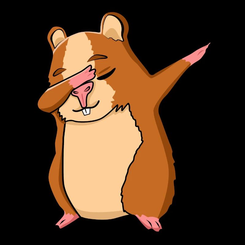 Dabbing Hamster Lover Gift Hammy Dab Dance