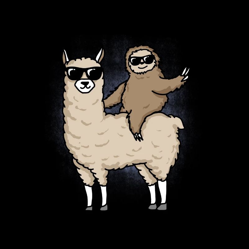 llama and sloth gift