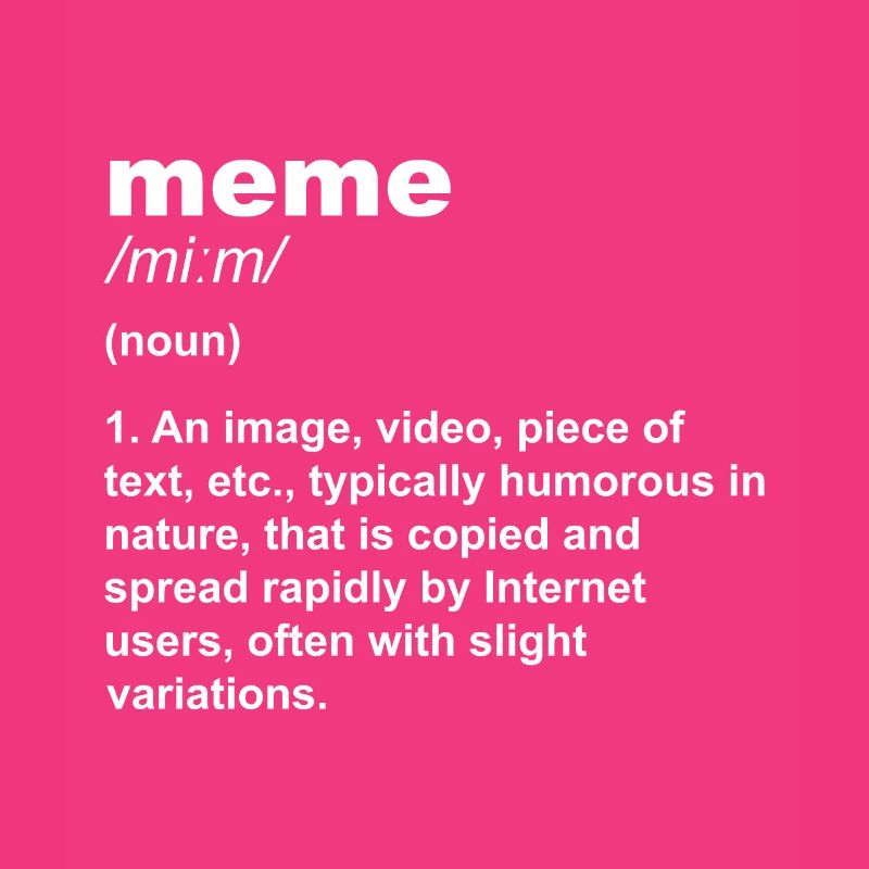 Qu'est-ce qu'un mème? produit, conception Meme Definition