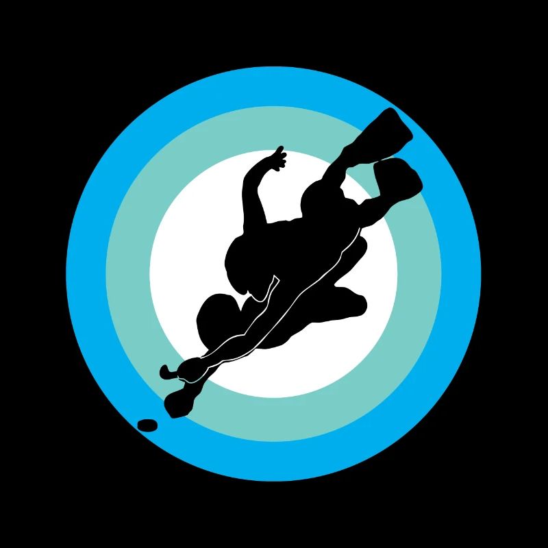 Drapeau de hockey sous-marin rayé