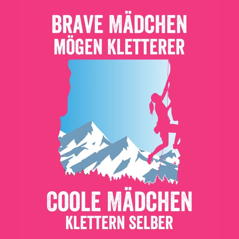 Brave Mädchen Kletterer Coole Mädchen klettern