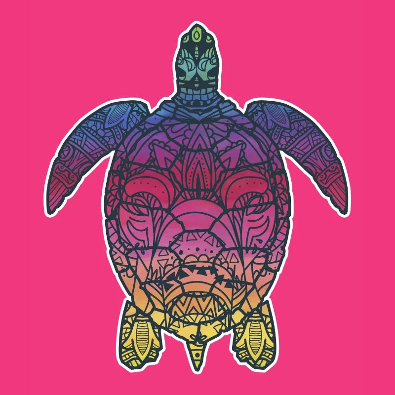 Mystical Creature Tee, Tie Dye Druck, Psychedelic