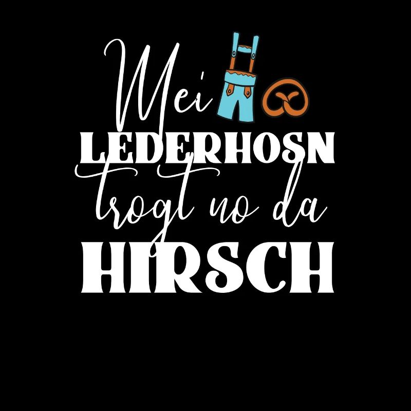Lederhose Bier Party Feiern Hirsch