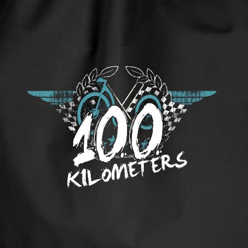 Tretroller 100 km Belohnungsmotiv - Turnbeutel