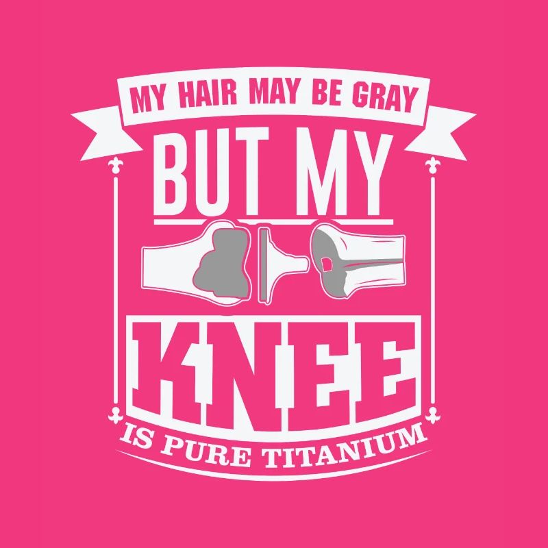 Knee surgery replacement titanium knee