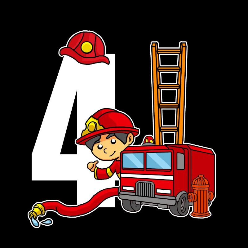 4 ans vieux pompier 4e anniversaire pompiers