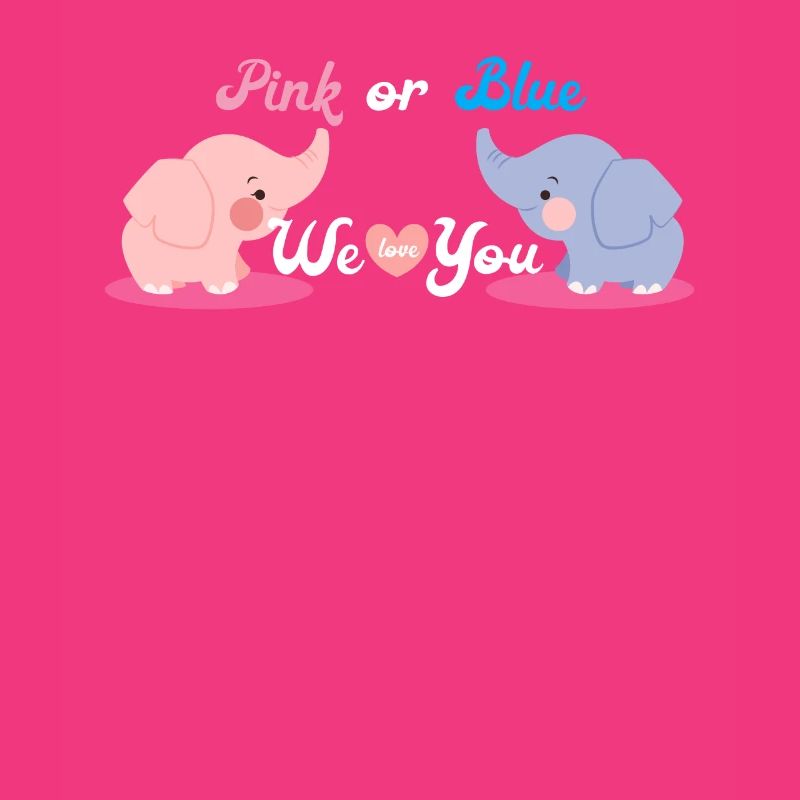 Pink or Blue - Süßes Werdende Eltern Geschenk