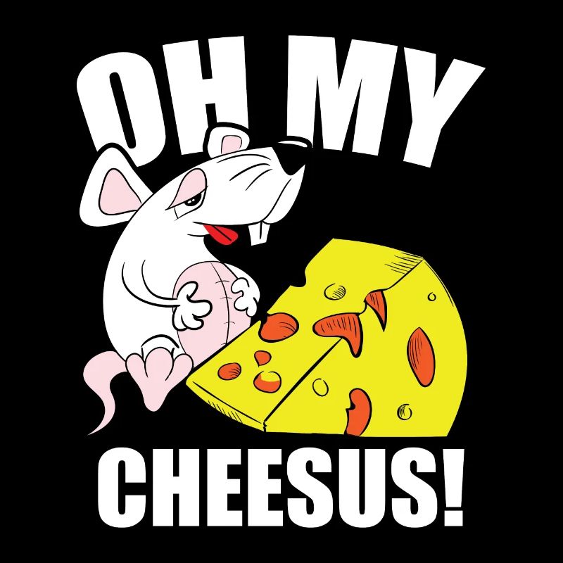Amoureux du fromage Mouse Jesus Cheddar Mozzarella