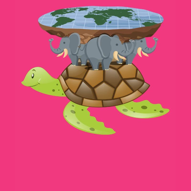 Flat Earth Turtle Disk World Gift Design Idea