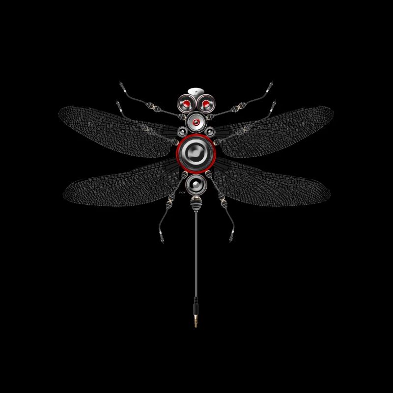 Dragonfly Insect Techno Haut-Parleur Robot Basse