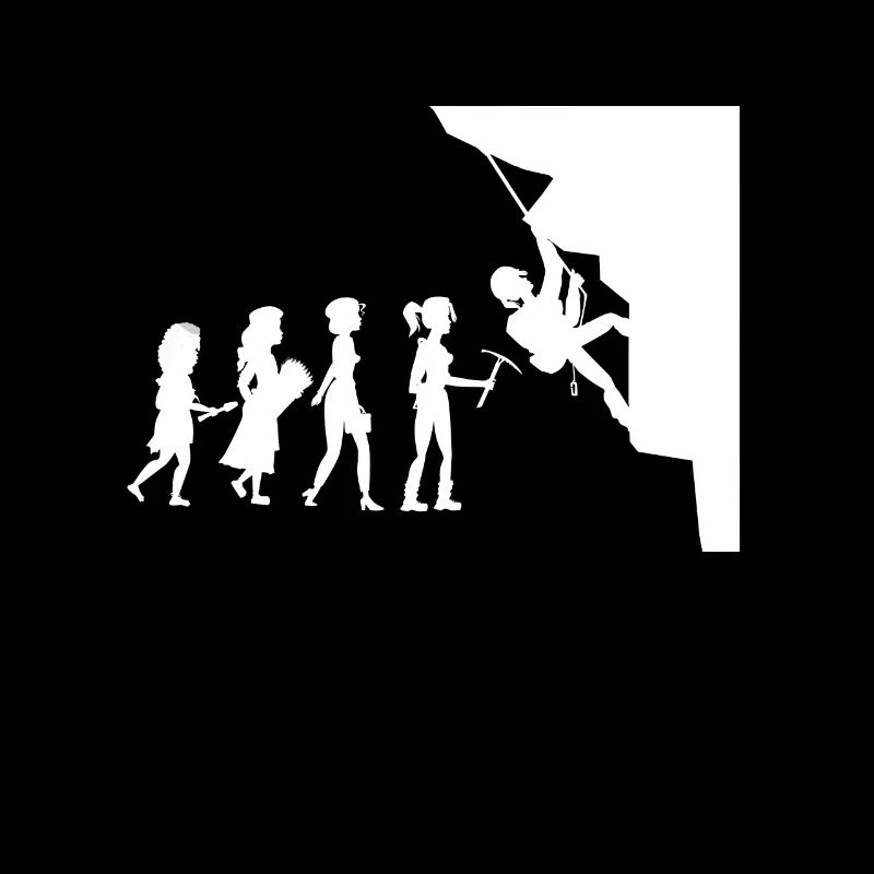 Bergsteiger Evolution Felswand Kletterer