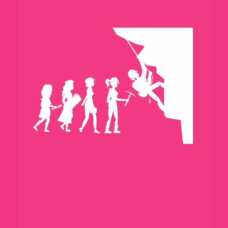 Grimpeur évolution mur d'escalade