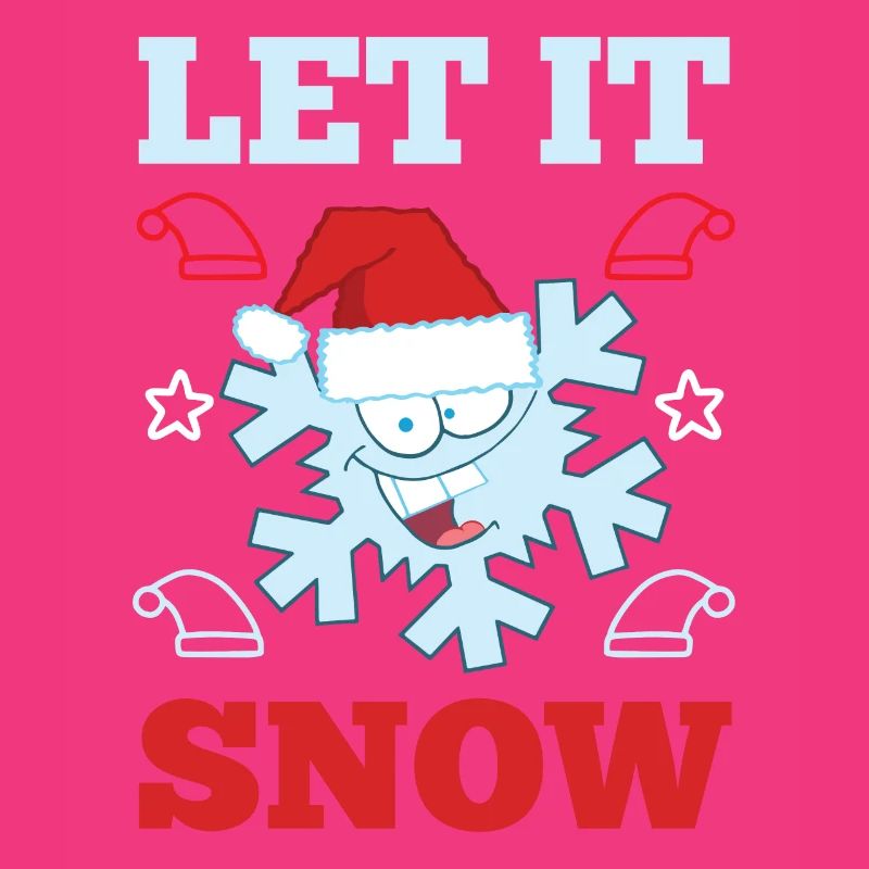 Cool Let It Snow Design flocon de neige de Noël
