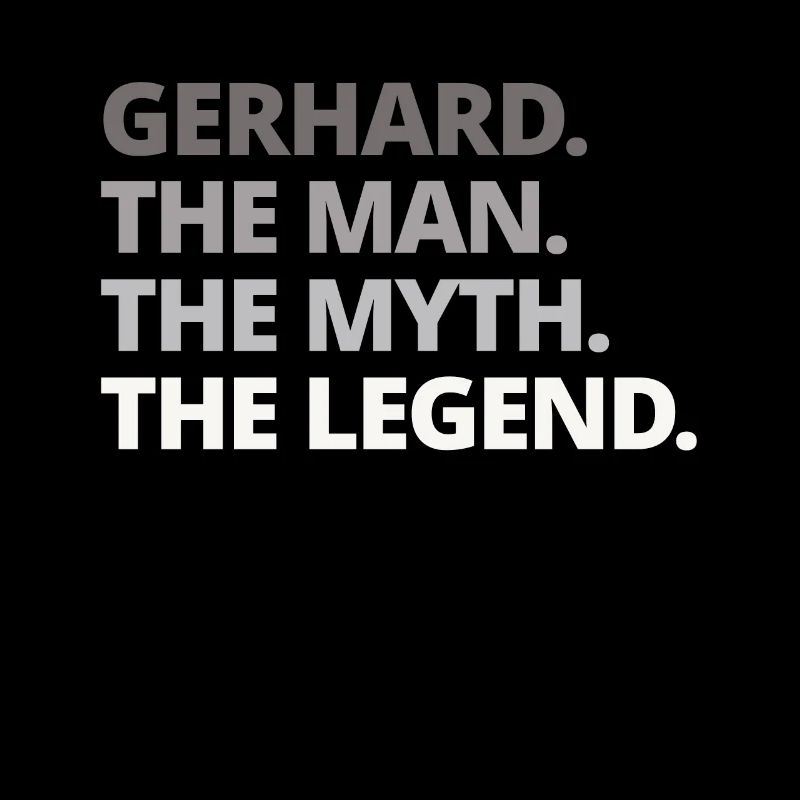 Gerhard Name Spruch Geschenk