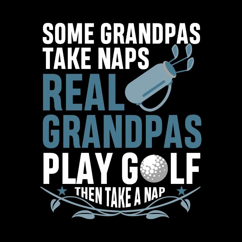 Golfeur Papy Golf puis sieste