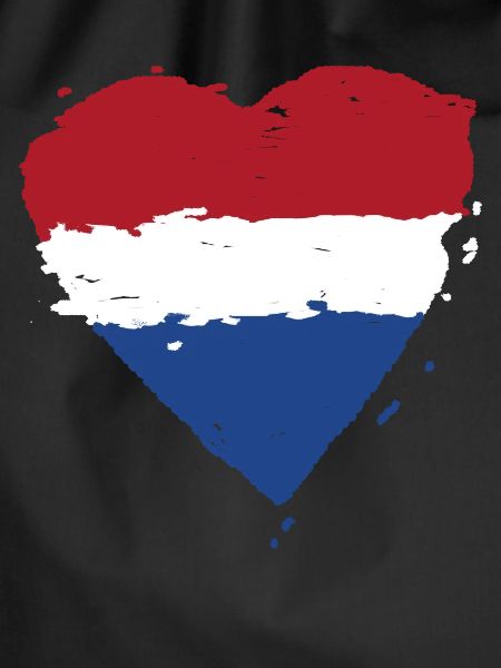 Netherlands flag heart