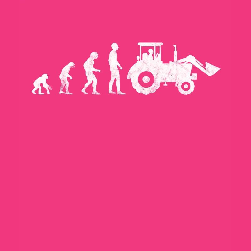 Bauer Evolution Geschenk Bauernhof Landwirt Lustig