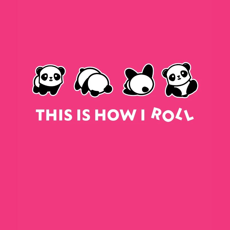 This Is How I Roll Panda Bascule rouleau
