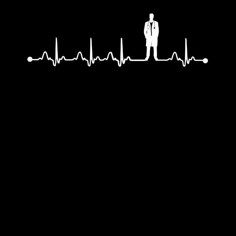 Herzschlag EKG stolzer Doktor Gift