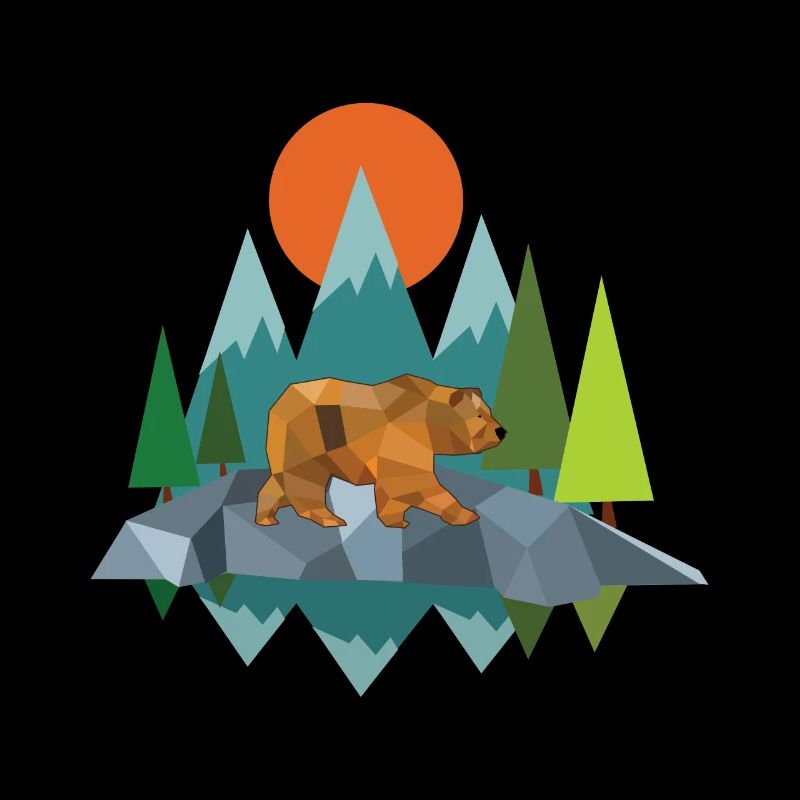 Nature bear abstract