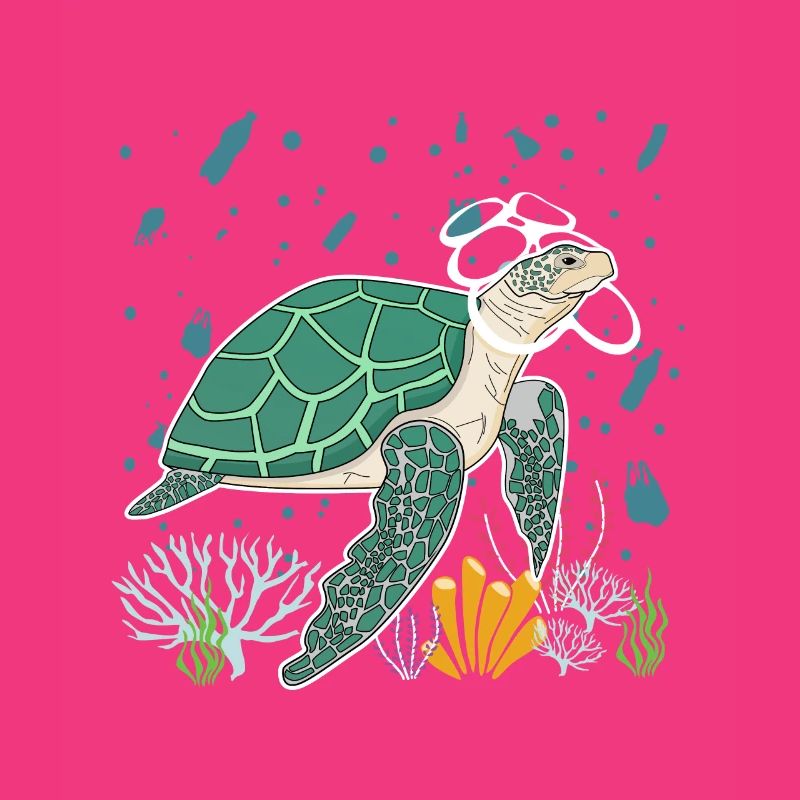 Keep the seas clean turtle