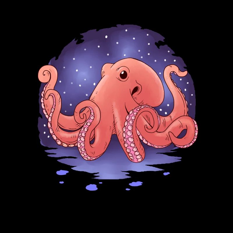 Awesome Octopus Gift Print Retro Octopi Lover Tee