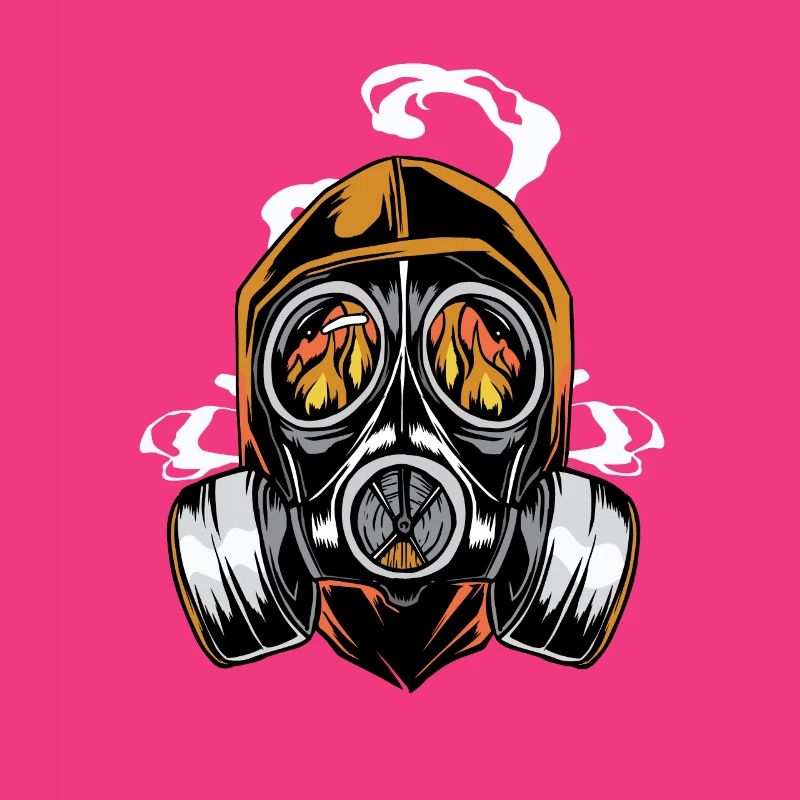 Peste de catastrophe de masque à gaz