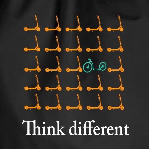Think Different 2 - Tretroller - Turnbeutel
