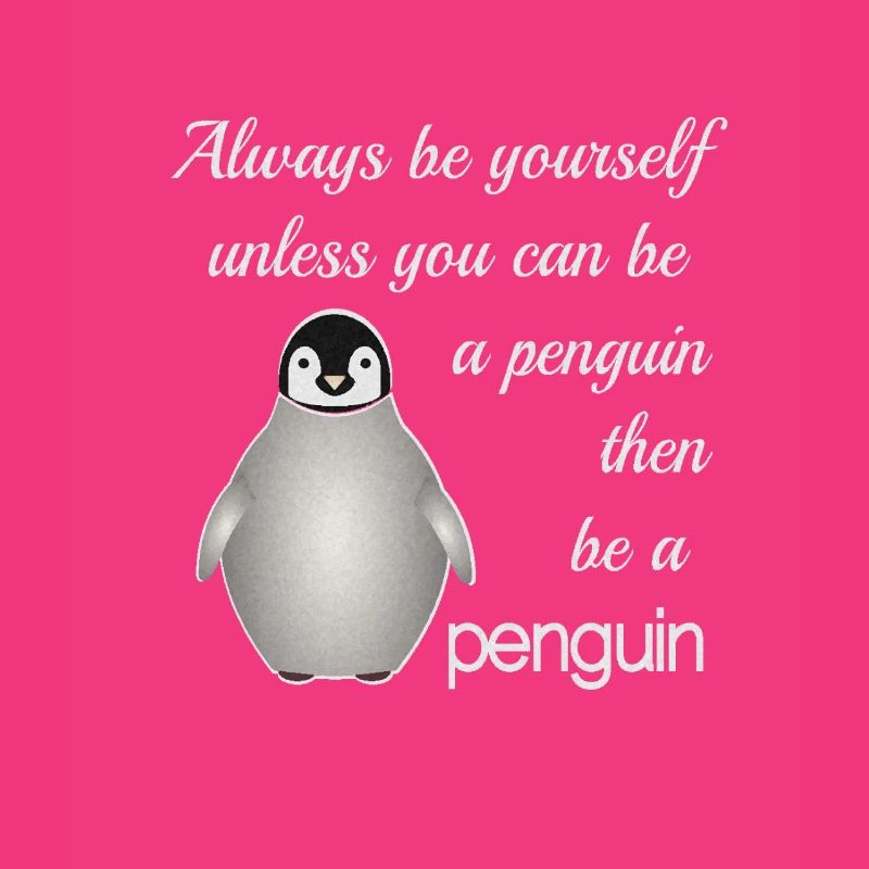 Sei ein Pinguin