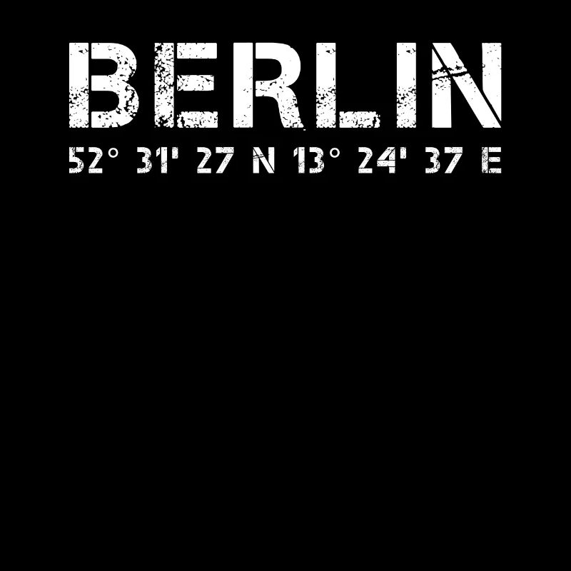 Berlin GPS coordinates, capital city gift