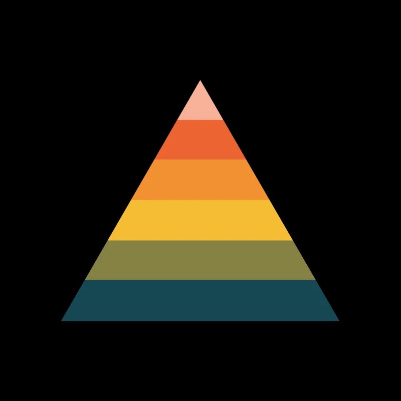 Rainbow pyramid