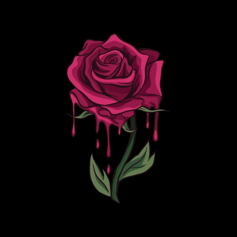 Blutende Rose